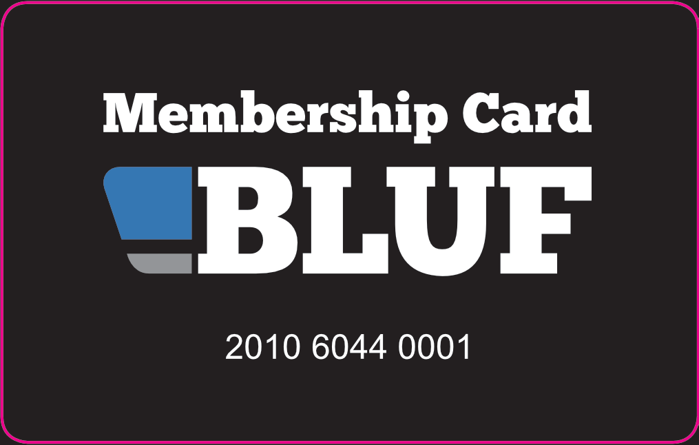 BLUF Black card